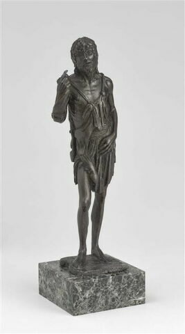 Statuette : saint Jean-Baptiste debout et prêchant, image 2/5