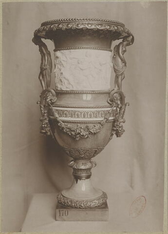 Vase (Diane), monté en bronze doré, d'une paire (voir aussi OA 6614), image 6/10