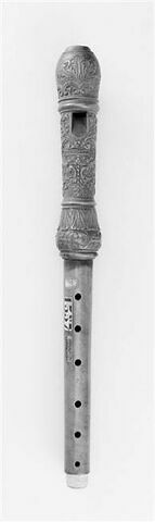 Flûte à bec alto en bois sculpté, image 3/3