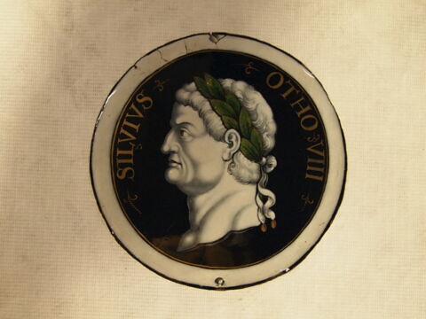 Plaque circulaire : Othon, d'une série de douze plaques (MRR 260 à 271)