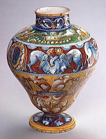 Grand vase de forme ovoïde : armoiries (?), image 1/6