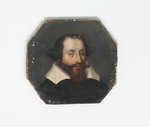 Miniature sur carton, encadrée : portrait d'homme, image 3/5