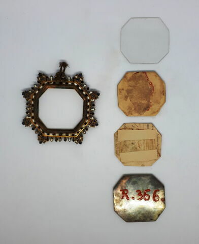 Miniature sur carton, encadrée : portrait d'homme, image 4/5