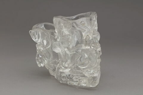 Vase en cristal de roche à double récipient, image 2/4