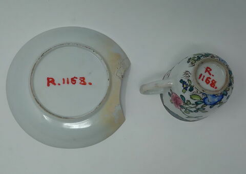 Tasse à café et soucoupe d'une série de cinq ; d'un service à thé et à café de dix-huit pièces (R 1160 à 1172), image 7/8
