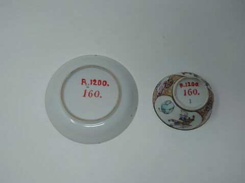 Tasse à thé et soucoupe, d'une série de trois (R 1201 et R 1203), image 5/5