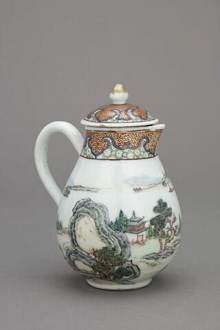 Pot à lait à couvercle, d'un service à thé et à café de douze pièces (R 1208 à 1219)