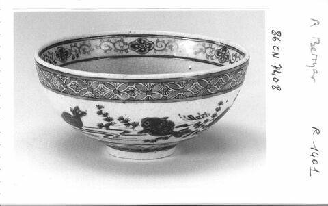 Bol en porcelaine craquelée, d'une paire (R 1401 et 1402), image 1/1