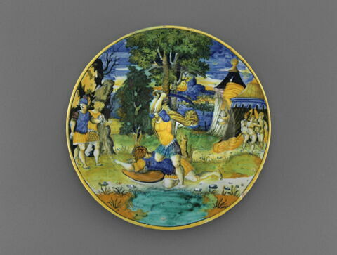 Assiette : David et Goliath