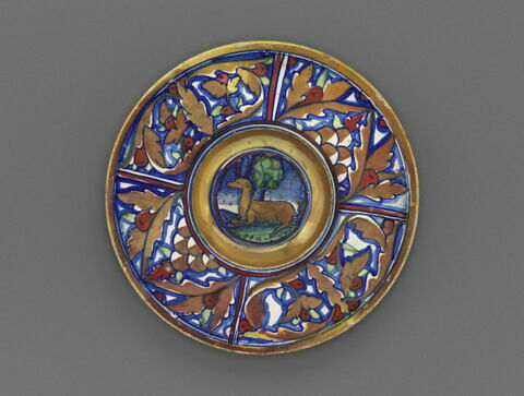 Assiette : cerf couché, image 1/2