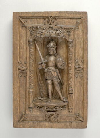 Bas-relief rectangulaire : l'empereur Maximilien I, image 1/2