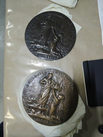 Médaille. Pose de la 1ère pierre de l'église de Montmartre