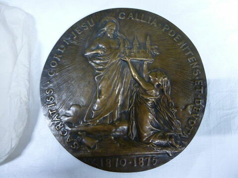Médaille. Pose de la 1ère pierre de l'église de Montmartre, image 3/3