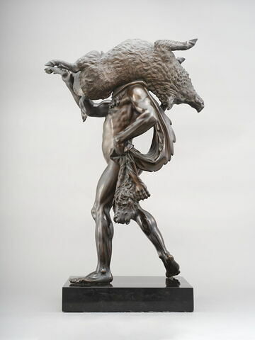 Groupe sculpté : Hercule et le sanglier, image 5/5