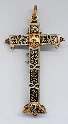 Croix-pendentif pourvue d'un Christ doré, image 3/6