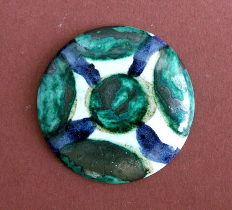 Bouton en faïence