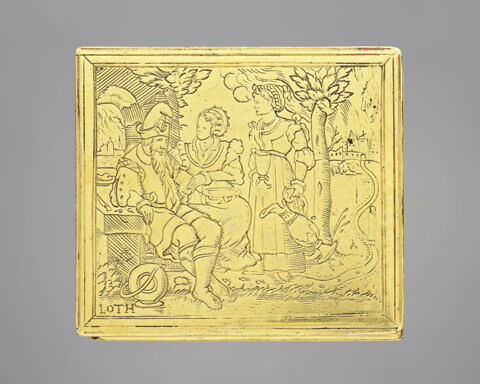 Nécessaire astronomique avec des scènes de l'Ancien Testament : Job et Loth, image 3/10