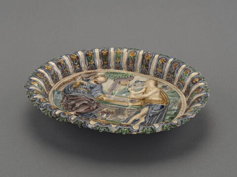 Plat ovale : Le Christ et la Samaritaine, image 4/5