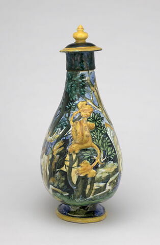Gourde couverte à deux passants : La Mort d'Adonis, Hercule et Déjanire auprès du Centaure, image 4/4