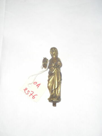 Statuette d'un ensemble de douze provenant d'une châsse : sainte Catherine