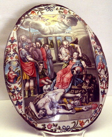 Plaque : le martyre de sainte Agathe, image 2/2