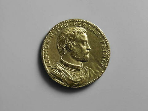 Médaille : Alphonse II d'Este / Lucrèce de Médicis
