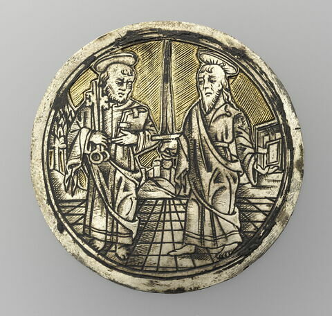Plaque : saint Pierre et saint Paul