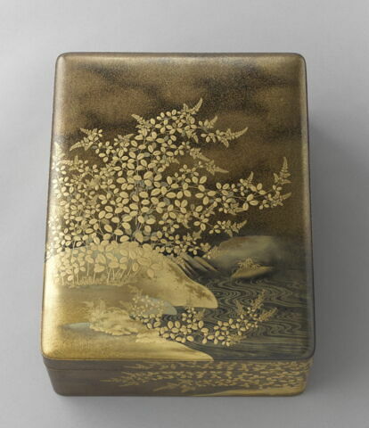 Grande boîte rectangulaire : buisson auprès d'une rivière, image 3/9