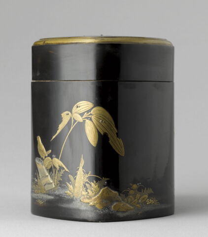 Boîte en forme de double ovale : oiseaux et personnages, image 7/9