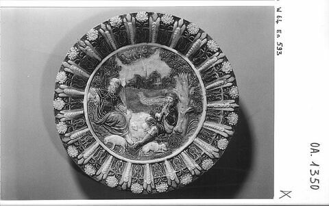 Plat rond : berger et bergère, image 3/3