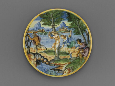Assiette : Aminte délivrant Silvie, image 1/3