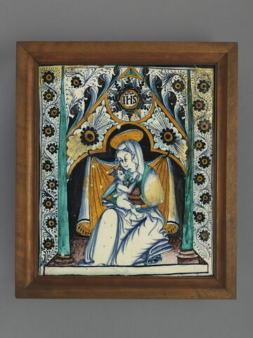 Plaque rectangulaire : Vierge à l'Enfant, image 1/2