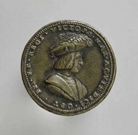 Médaille : François Ier (1494-1547) / Diomède tenant le palladium