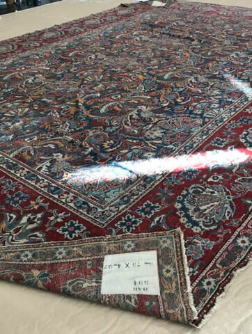 Tapis velours rectangulaire à décor végétal, image 2/10