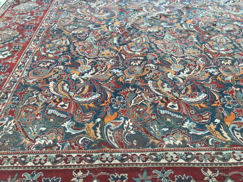 Tapis velours rectangulaire à décor végétal, image 5/10