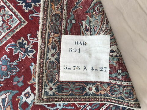 Tapis velours rectangulaire à décor végétal, image 7/10