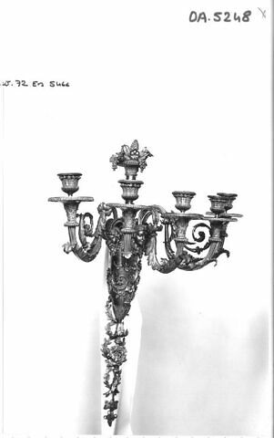 Bras à cinq lumières d'une paire