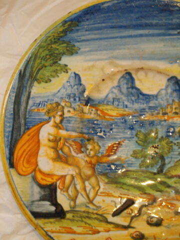 Assiette plate à larges bords : Mars et Vénus, image 2/4