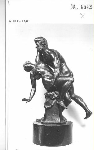 Groupe sculpté : Enlèvement, Tarquin et Lucrèce (?), image 2/2