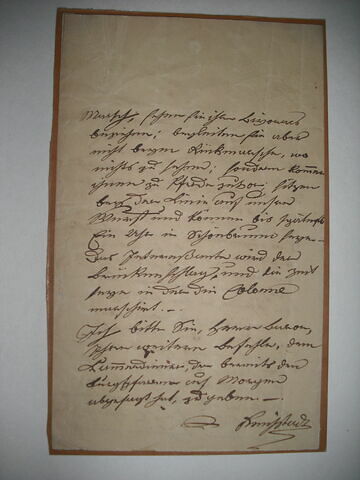Lettre écrite en langue allemande par le duc de Reichstadt et adressée à son précepteur M. d'Obenaus., image 3/4
