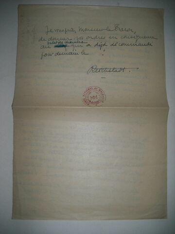 Lettre écrite en langue allemande par le duc de Reichstadt et adressée à son précepteur M. d'Obenaus., image 4/4