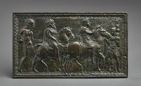 Plaquette : triomphe d'un empereur ou général romain, image 1/2
