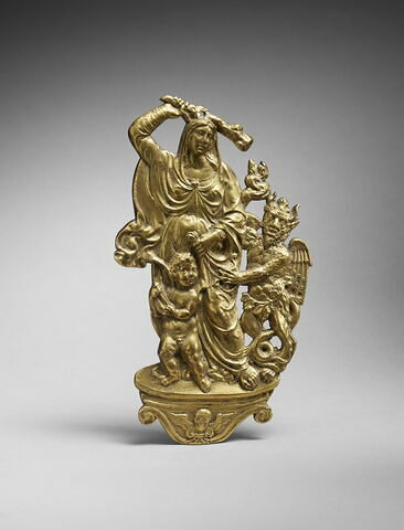 Figure d'applique : le combat du Vice et de la Vertu, image 1/2