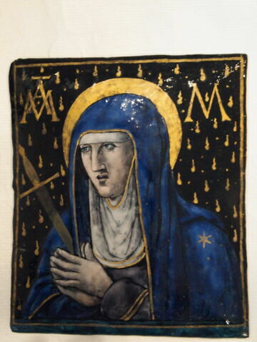 Plaque : Vierge douloureuse, image 1/2