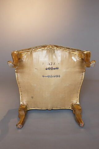 Chaise du salon du Conseil à Fontainebleau, d'un ensemble de 4 (F 575 C1 à C4), image 3/3