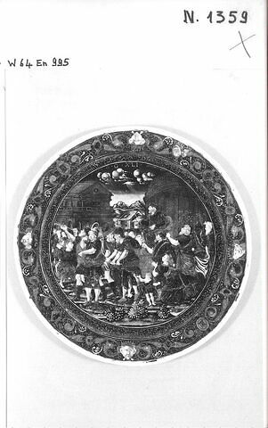 Assiette : Le Triomphe de Joseph, d'un ensemble de six, "Histoire de Joseph" (N 1355 à N 1360)