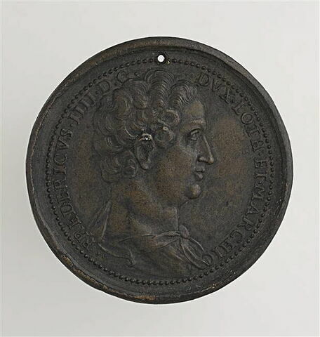 Médaille : Elisabeth d'Autriche / Frédéric IV de Lorraine, image 2/2