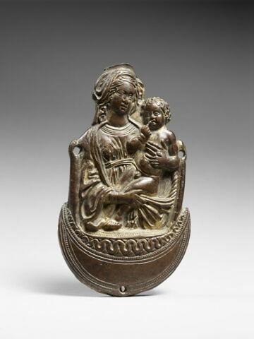Figure d'applique : la Vierge à l'enfant, image 1/2
