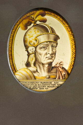 Médaillon ovale : Numa Pompilius, image 1/2