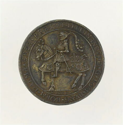 Médaille : Ferdinand, infant d'Espagne, à cheval, image 1/2